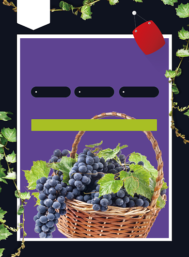 夏季水果促销葡萄水果店热卖印刷海报背景