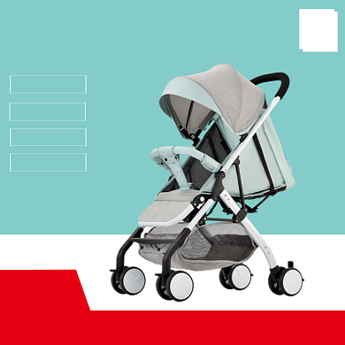 母婴用品婴儿宝宝推车电商主图背景
