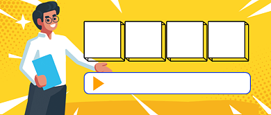 考研冲刺攻略简约插画公众号首图背景