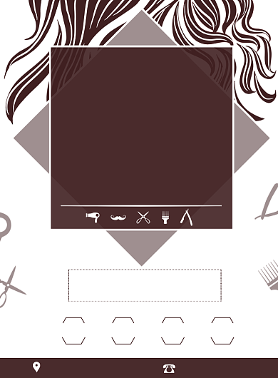 美容美发印刷海报背景