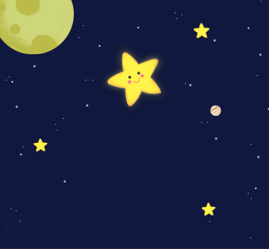 璀璨星空浪漫朋友圈封面背景