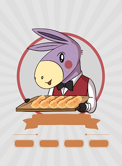 驴肉火烧小吃传统美食活动宣传印刷海报背景