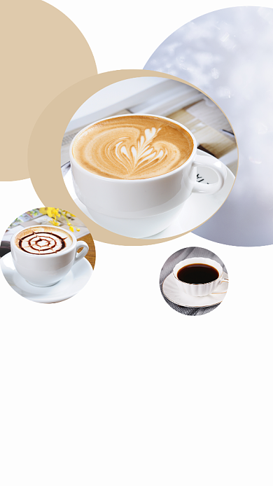 简约冬日咖啡文章配图背景