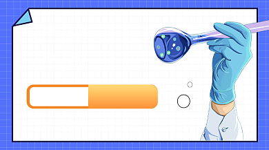 初中化学蓝色卡通教育培训课程封面背景
