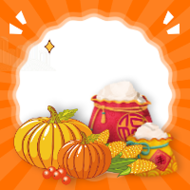 丰收节清新插画公众号次图背景