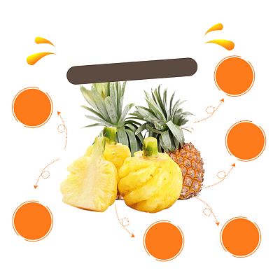 香水小菠萝水果淘宝主图直通车背景