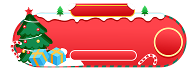 手绘风圣诞入口图圣诞节入口图胶囊图背景