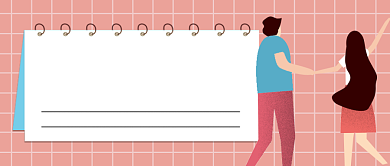 新年快乐粉色文艺公众号首图背景