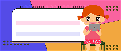 卡通追剧公众号首图背景