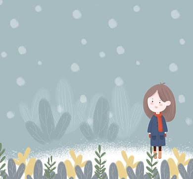 埋藏烦恼清新简约朋友圈封面背景