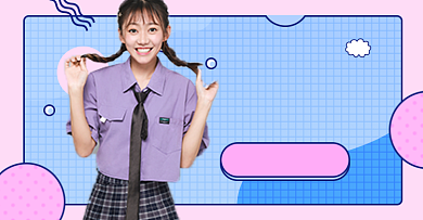 女装新店开业淘宝电商横版海报图背景