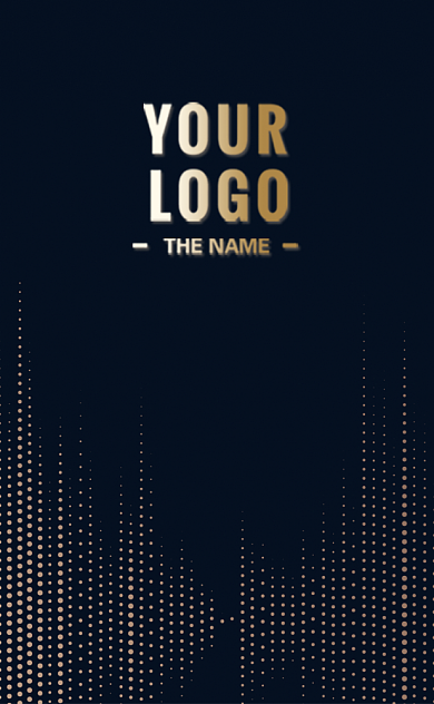 高档黑金时尚地产酒店名片背景