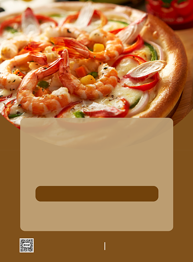 海鲜披萨美食餐饮印刷海报背景