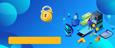 金融数据安全手绘卡通公众号首图背景