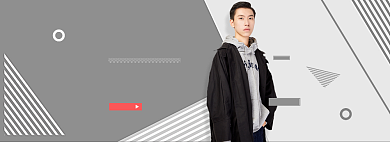 淘宝秋冬男装上新海报banner背景