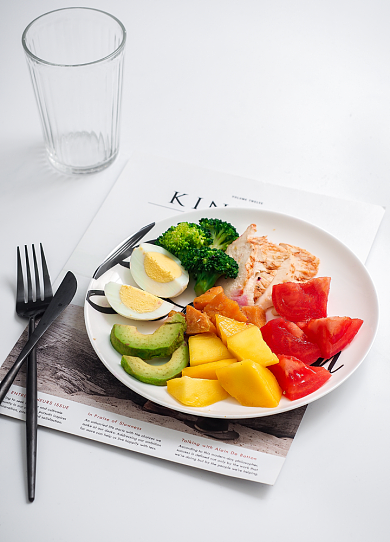 素食简餐早安文章配图背景