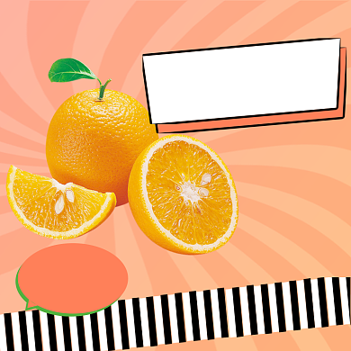 生鲜水果橙子橘色主图直通车背景