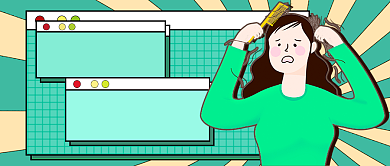 绿色漫画脱发防护新媒体首图背景