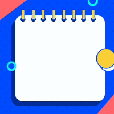 旅游攻略撞色几何公众号次图背景