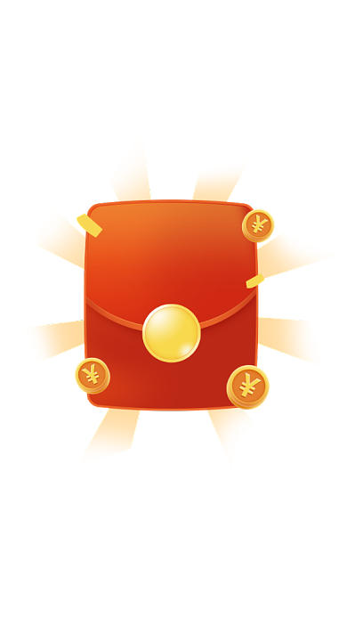 红色优惠券金币红包悬浮弹屏模板背景