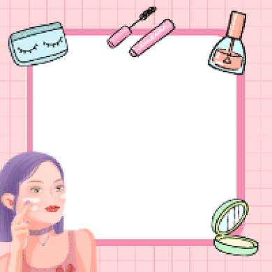 气质好品推荐粉色清新公众号次图背景