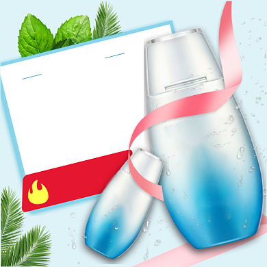 浅蓝护肤品爽肤水化妆水夏季防晒主图背景