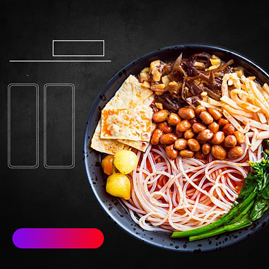 酸辣粉炒粉螺蛳粉米粉零食主图背景