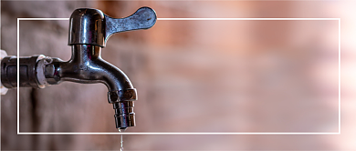 公告提示停水通知水龙头简约首图背景