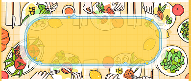 橙色美食大全吃货请留步背景