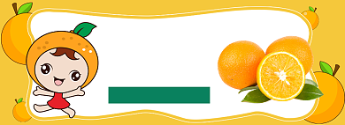 夏季水果橙子促销banner背景