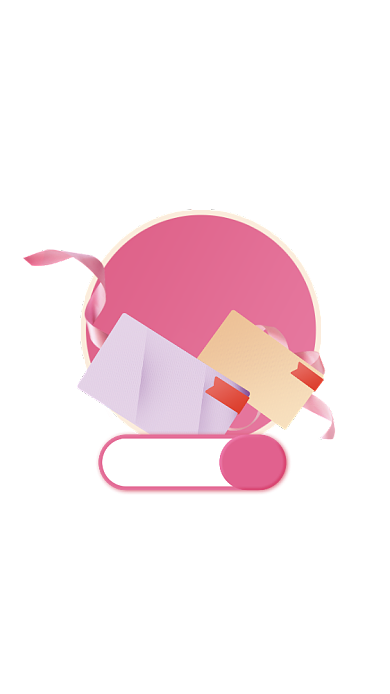 粉色VIP省钱秘笈弹窗广告背景