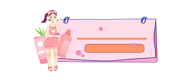 专业护肤粉色清新公众号logo背景