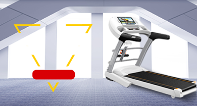 健身跑步机有氧运动钻展背景