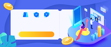 金融解读手绘卡通公众号首图背景