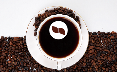 创意咖啡豆咖啡厅名片背景