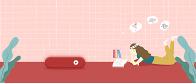 红色卡通手绘化学辅导公众号首图背景