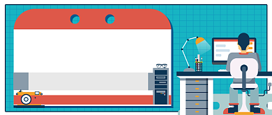 金融理财手绘卡通公众号首图背景