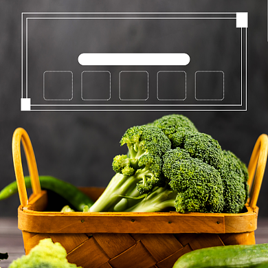 西蓝花蔬菜食品淘宝主图直通车模板背景