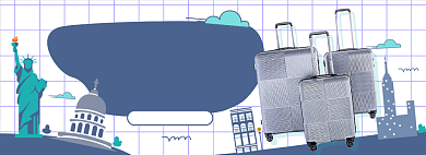 国庆出游箱包电商淘宝banner图背景