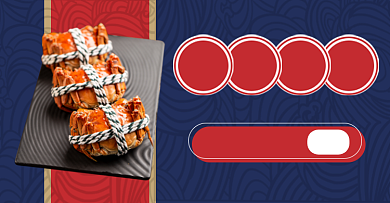 中秋节大闸蟹螃蟹大促淘宝电商横版海报背景