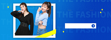 秋冬新风尚女装秋冬上新淘宝电商banner背景