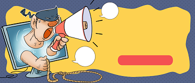 网络诈骗卡通公众号首图背景