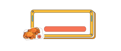 深夜美食简约插画公众号logo背景