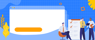 蓝色渐变卡通风怎样带好团队公众号首图背景