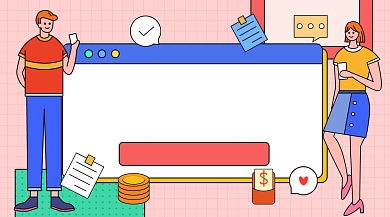 看直播抢福利卡通广告banner·背景