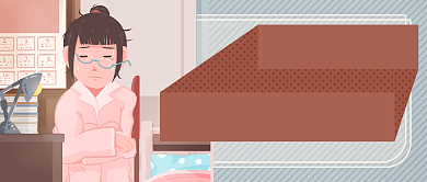 手绘打工人租房新媒体首图背景