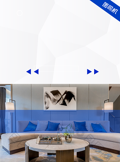 盛大开业促销蓝色宣传单背景