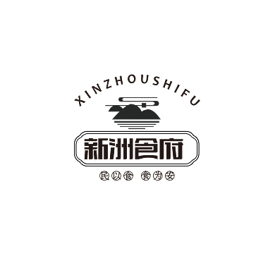 新式餐饮品牌标志LOGO背景