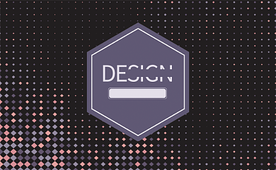 时尚抽象方块艺术培训教育名片设计背景