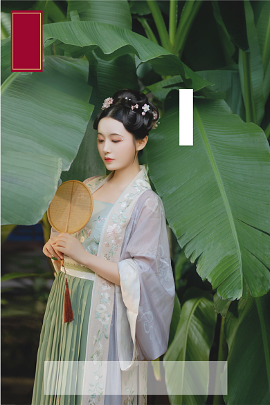 汉服主图新款汉服上市主图背景